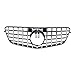 SHENYI Parrillas de aire Frente W212 GT GTR Grill auto de choque que compite con parrilla de la parrilla for Mercedes for el Benz Clase E W212 E200 E300 E350 E500 E550 2010-2013 (Color : Black)