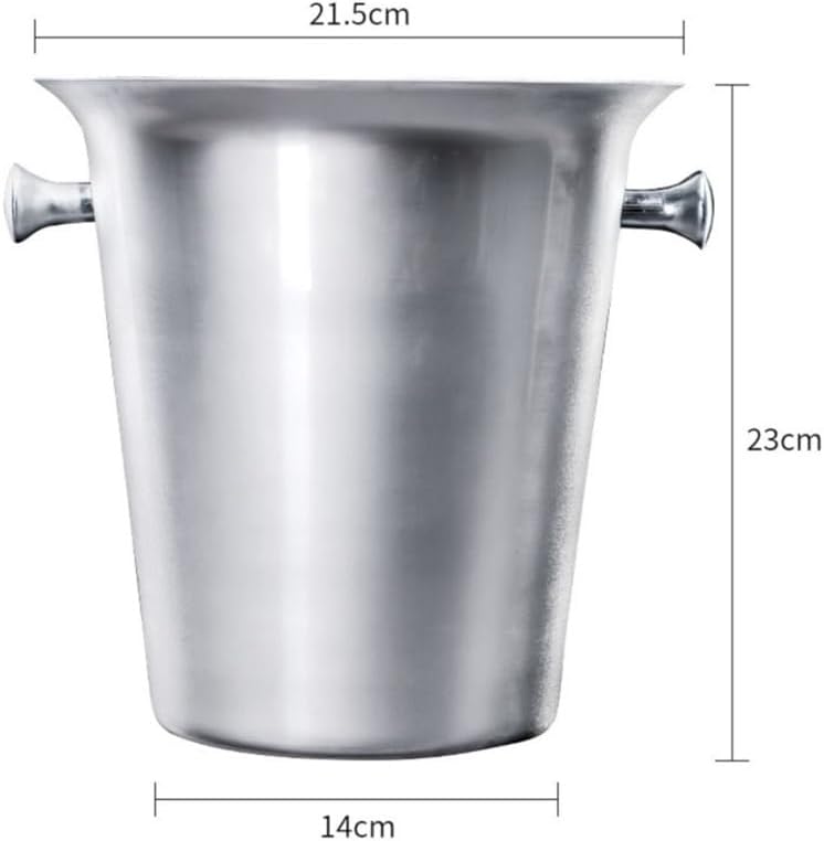 Ice Bucket, Stainless Steel Ice & Champagne Bucket with Ice Clip for Home Ice Buckets For Parties