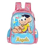 Mochila Infantil Turma Da Mônica Pink E Magali Azul Escolar Luxcel (Azul)