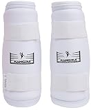 HYSENM Schienbeinschoner/Unterarmschutz für Boxer Taekwondo Schutzausrüstung Kratzfest sicher, Unterarmschutz XS