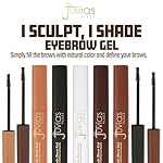 Juvia's Place iSculpt, iShade Eyebrow Gel - Dark Brown, Waterproof Gel for Eyebrows, Brows Enhancer Makeup, Brows Filler makeup, Tinted Brow, Advanced Eyebrow Definer - Image 2