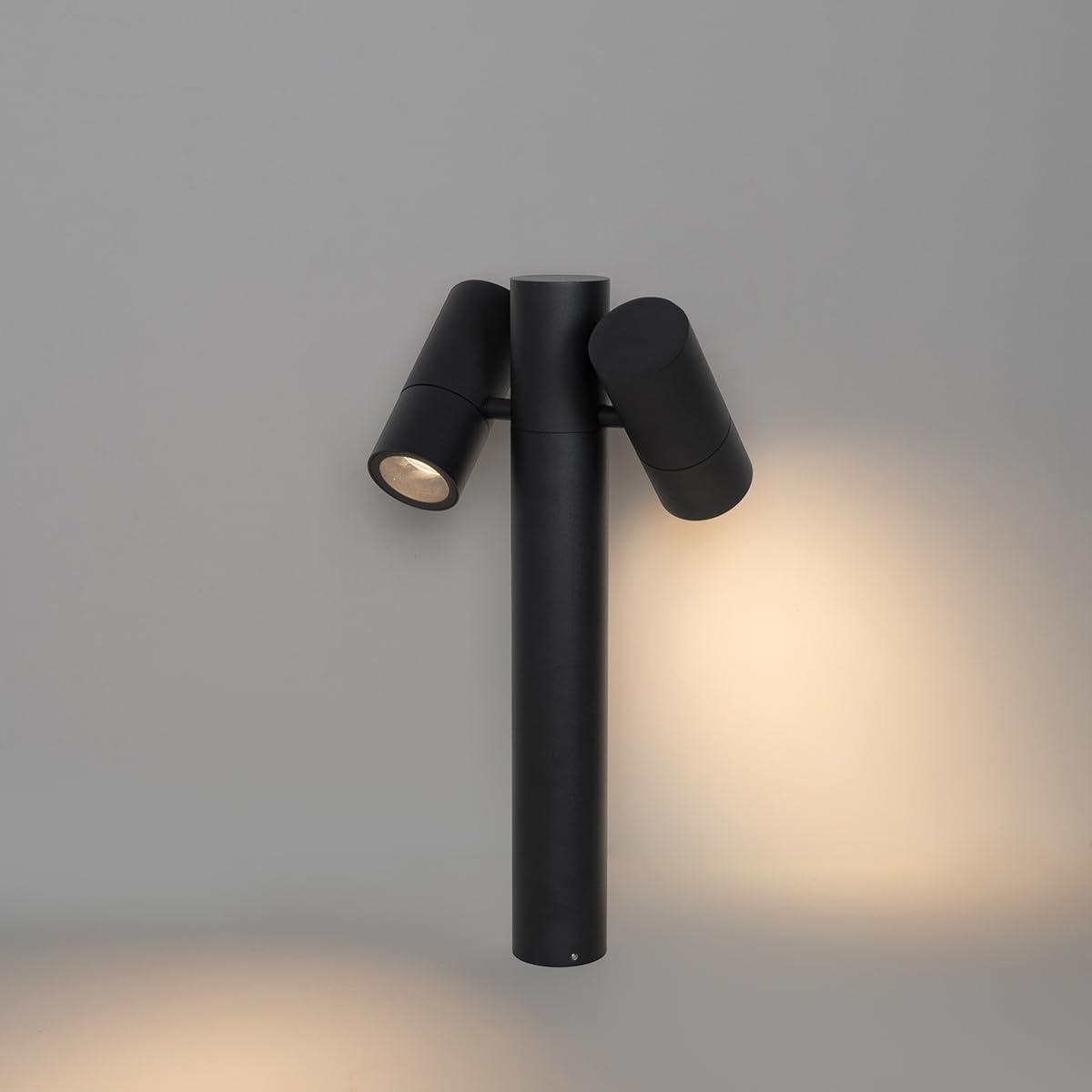 Lampe sur pied extérieur 2 lumière L 25 cm Noir Moderne Qazqa duo