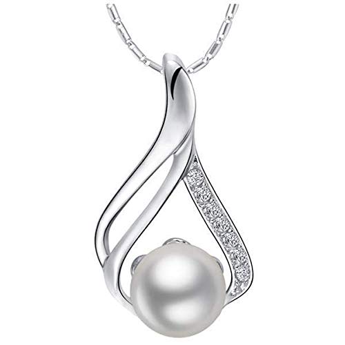 Collier plaqué 18 carats Blancs de Perle idéal pour illuminer vos tenues de soirée