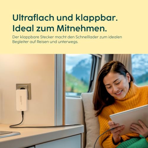 Hama USB C, Schnellladegerät GaN 65 Watt, 2X USB-C, 1x USB-A, klappbar – Ansicht 5