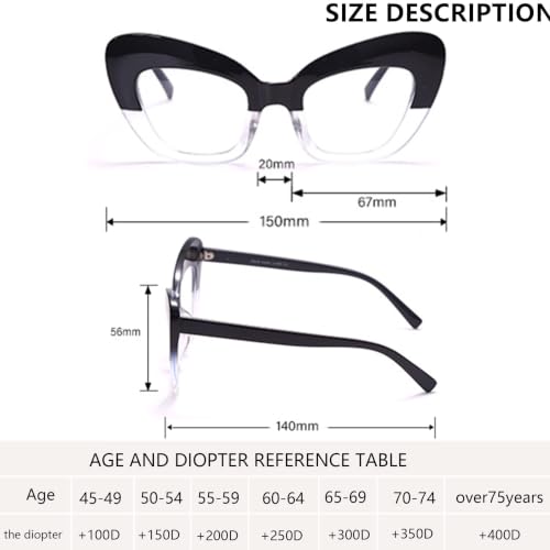 Image of 3 pack Blue Light Blocker Reading Glasses Cat eye Frame Readers Eyeglasses for Women