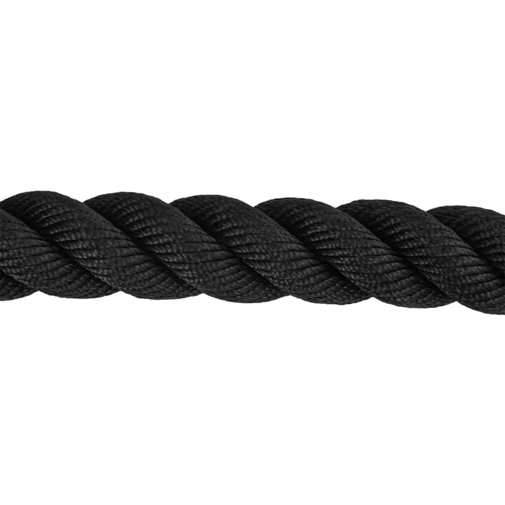 Generisch Battle Rope Schwarz 15 m 11 kg Polyester,Sportartikel,Fitness,Cardio,Zubehör für Kardiogerete,94268