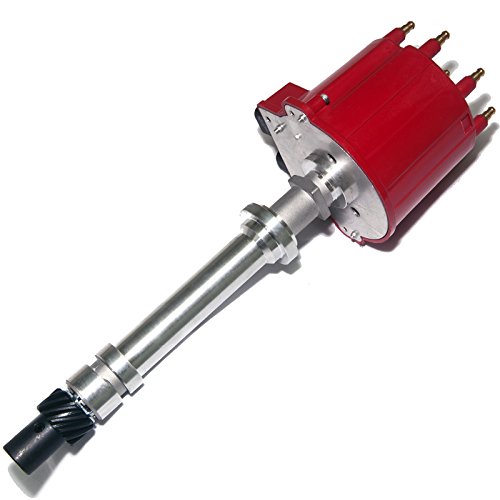 MAS Small Block Big Block EFI TBI Distributor 1987-1997 5.0L 5.7L 7.4L Compatible With Cadillac Chevy C/K Pickup Truck Van Camaro 305 350 454 HEI652R Red Cap 110-3952 GM19 - Thumbnail 3