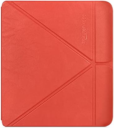 Kobo Libra 2 SleepCover Case | Poppy Red | Sleep/Wake Technology | Built-in 2-Way Stand | Vegan Leather | Compatible with 7” Kobo Libra 2 eReader