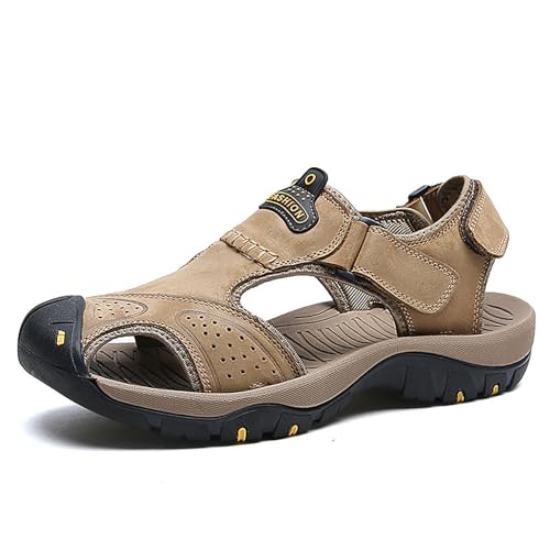 Men's Sandals, Closed Toe Athletic Sport Sandals, Mens Summer Shoes, Lightweight Trail Walking