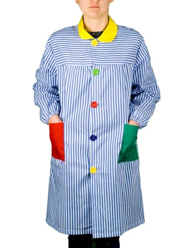 KLOTTZ 902C - BATA ESCOLAR EDUCADORA RAYAS mujer color: AZUL talla: S/M