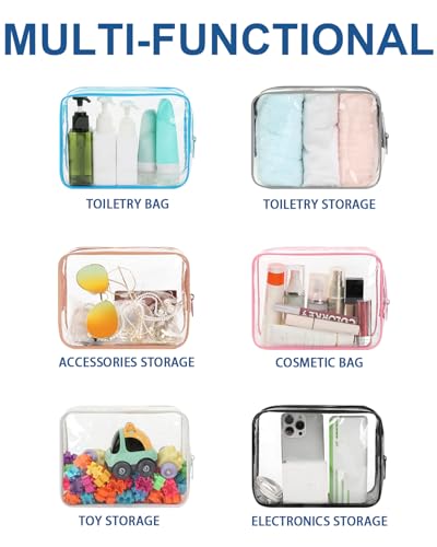 Reiseset 10-teiliges mit Reiseflaschen 100ml, Transparenter Kulturbeutel – Ansicht 6