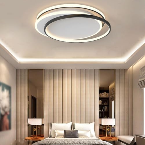 Plafonnier LED moderne à intensité variable pour illuminer une chambre ou un salon - 3