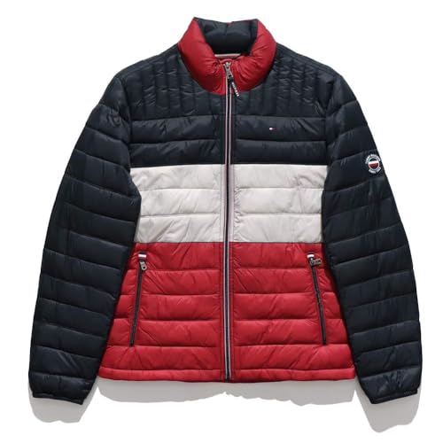 TOMMY HILFIGER(g~[qtBK[)150AN796 PACKABLE JACKET Y ȃWPbg pbJuWPbg AE^[ iC u] gR[J[ (MUF(MDNT BUFF RED), XL) [sA