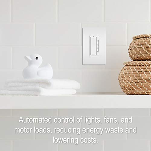 P & S Legrand Radiant 4-Button Digital Rocker Wall Light Switch With Countdown Timer (Rt2Wccv4) & P & S Legrand Radiant Rrw600Utcccv4 Single Pole/3-Way Occupancy Motion Sensor, Tri-Color #TOP3