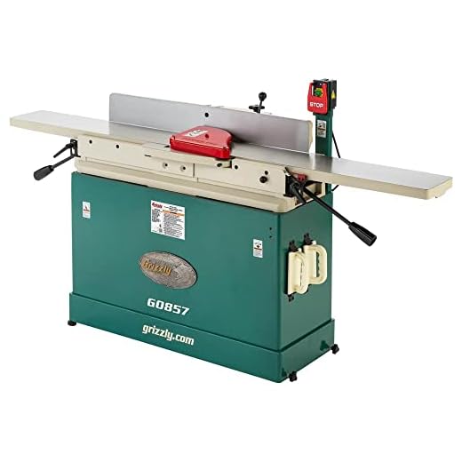 Grizzly Industrial G0857-8" x 76" Parallelogram Jointer with Mobile Base