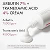 Arbutin 7% + Tranexamic Acid 4% Face Cream for Dark Spots & Uneven Skin Tone Hydrating, Non-Irritating, Safe for Sensitive Skin, 1.76 oz (Pack of 2)