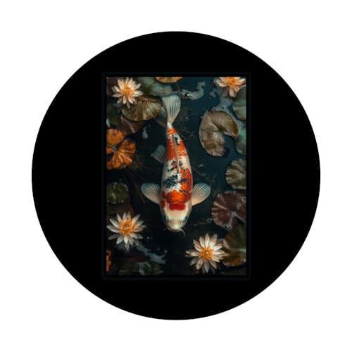 Carpe koï Animal PopSockets PopGrip Adhésif – vue 3