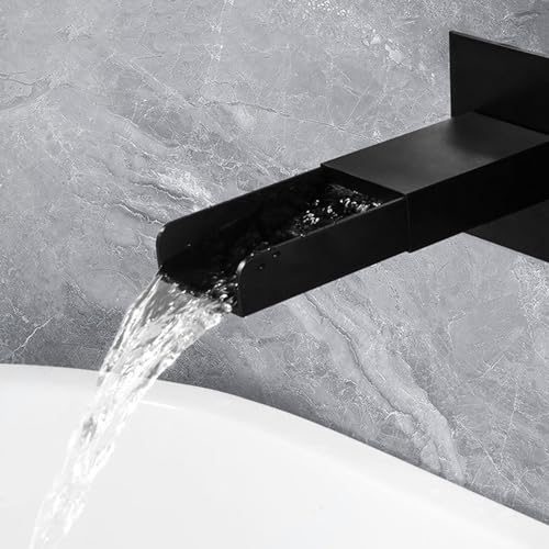 Mitigeur de bain-douche jet cascade en laiton avec commande unique or brossé - 4