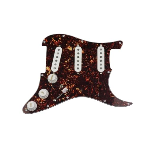 エレキギターのピックガードピックアップ 7ウェイ ロード ピックガード ギター ピックアップ SSS 60年代スタイル シングル コイル 5 配線 ギター用(20)