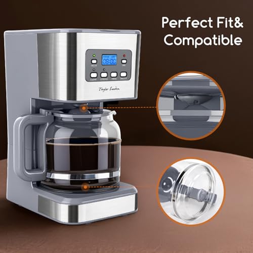 Image of Taylor Swoden Coffee Pot Replacement, 12-Cup Carafe Replacement Coffee Maker Models B30203KG7, Gray