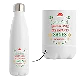✨bouteille isotherme avec 500ml de pur bonheur ! au bureau, en camping ou en randonnée, elle vous accompagnera fièrement partout. éviter le micro-ondes et lave-vaisselle pour conserver ce design unique. design imprimé de chaque côté de la gourde pour deux fois plus de plaisir !