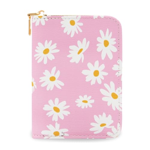 LJCZKA Floral Card Holder Wallet for Women Ladies Small Credit Card Holder with Zip, Floral Coin Purse with 9 Card Slots and 2 Compartments