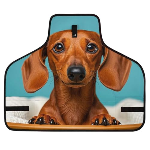 Delantal de trabajo con diseño Dachshund Dog y ajuste rápido miniatura 1