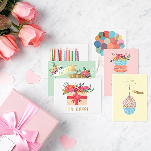 Sweetzer & Orange Gold Foil Bulk Birthday Cards Assortment – 24pc Bulk Happy Day flyers with Envelopes Box Set – Assorted Blank Birthday Cards for Women, Men, and Kids in a Boxed pack by SWEETZER & ORANGE - Image 6
