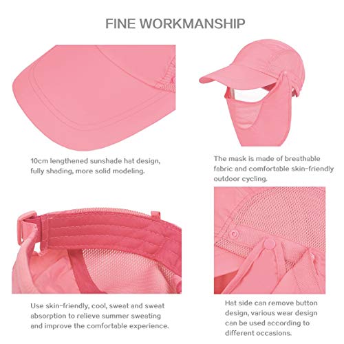 traderplus Chapéu de pesca masculino/feminino boné de sol ao ar livre chapéu de proteção solar UV co