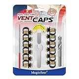 Magicfour Fuel Gas Can Vent Caps, Fuel Gas Can Vent Kits Fuel Gas Tank Vent Caps with Lanyard-Attached Cap for Gas Can Fuel Tank Water Jug to Allow Faster Flowing (New Upgrade) (12)