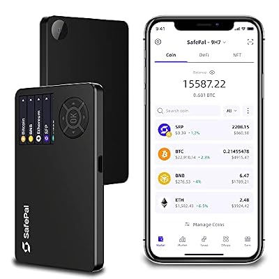 SafePal S1 Cryptocurrency Hardware Wallet, Open Source Crypto Wallet, Securely Stores Private Keys, Cold Storage for Bitcoin, Ethereum and More Tokens, NFTs, Seed Phrases & Crypto Assets