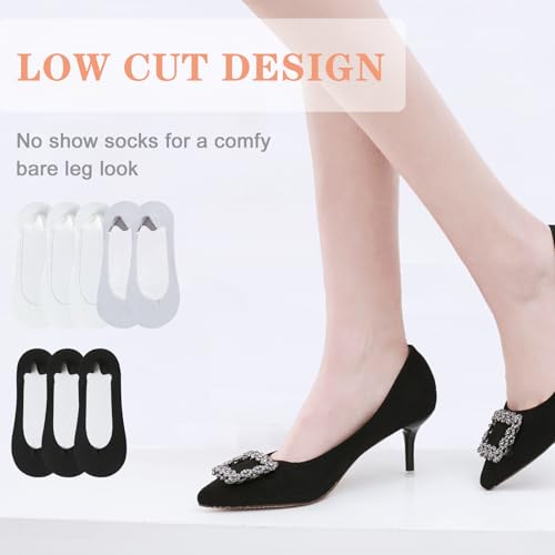 No Show Socks Women for Flats 8 Pairs Non Slip Ultra Low Cut Liner Summer Invisible Fit Shoe Size 5-7.5,Hidden Thin Socks2