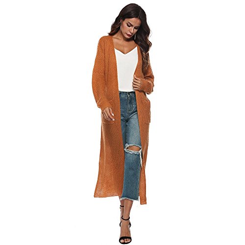 YKA Women\'s Tops, Solid Jacket 2018 Autumn Long Sleeve Open Cape Casual Coat Blouse Kimono Cardigan - Thumbnail 5