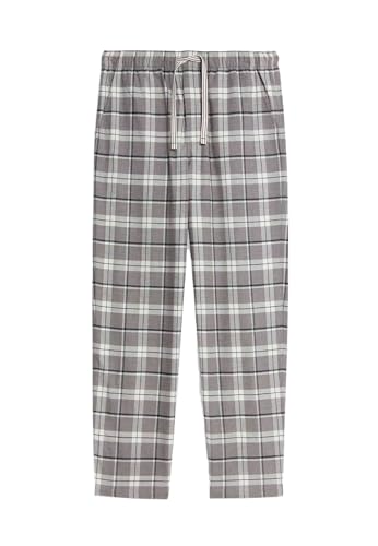 Pantalon de pyjama homme carreaux coton de qualité supérieure coupe droite