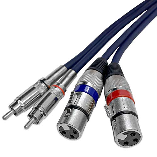 Seismic Audio - Sa-2Raxrf05 - Heavy Duty 5 Foot Dual Xlr To Rca Patch Cable, 2 Xlr Female To 2 Rca Male Interconnect Patch Cord Hifi Stereo Pro Audio #TOP14