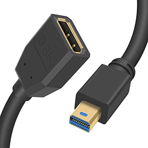 Mini DP vers DP1.4 8K câble d'extension bidirectionnel femelle mâle
