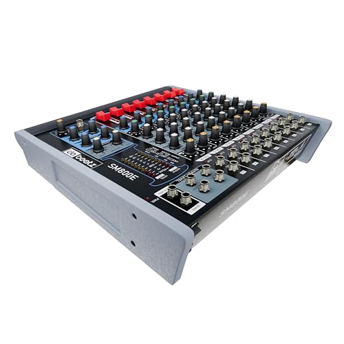 Image of DaBeatz SM800E Professional 8 Channel Audio Mixer, Stereo Echo DJ Sound Mixer for Parties, Stage Effects, Weddings, Karaoke & Studio Recording,Diwali Giving Your Occasion an Impressive Output SM800