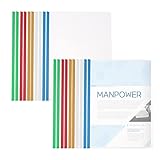 20 Stück Schnellhefter Ohne Lochen Ordner mit Schiebe Bar,A4 Transparent Schiebestab Datei Ordner,Bericht Abdeckungen Ordner,Ordner Organizer Binder,für Büro,Zuhause,Schule Dokumente Klassifizierung