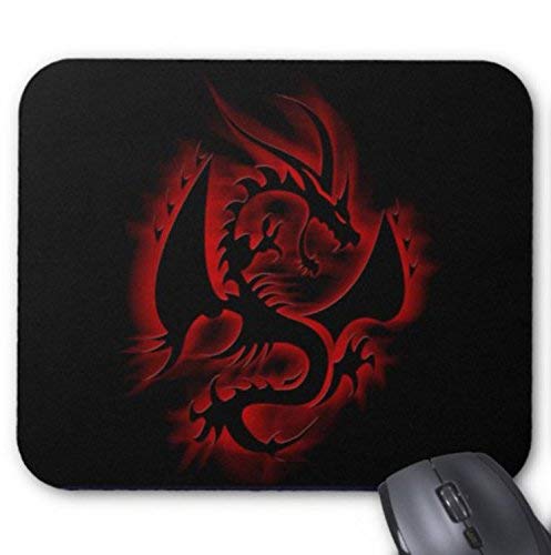 Preisvergleich Produktbild Dragon logo mit rotem flame design mouse pad