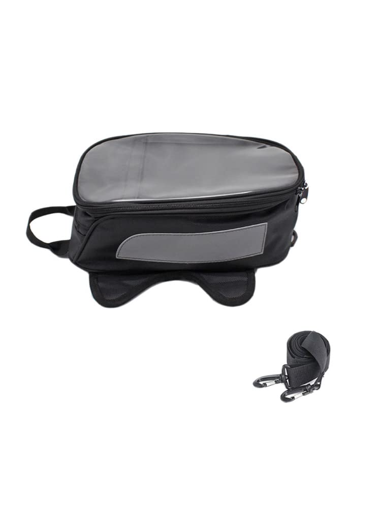 Riloer 1 sac de réservoir de moto en tissu Oxford imperméable pour la plupart des motos, 31 x 20 x 11 cm, noir