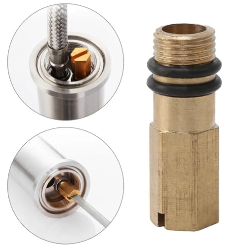 Image of 4 Pack Kitchen Faucets Blanking Plug M10 Screw Bathroom Faucet Hot and Cold Water Inlet End Cap Plugs for Kitchen Sink Faucets with Pull Down Sprayer Faucet Connector Supply Hose Laundry Room