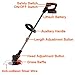 Weed Wacker 24V Weed Eater Brush Cutter, Electric Cordless String Trimmer with 2 Batteries, Charger, 3 Types Blades, Battery Powered, Lightweight