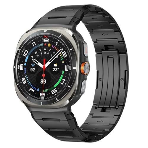 Bracelet en métal de luxe KLVN pour Samsung Galaxy Watch Ultra 47mm en acier robuste