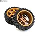 Chanmoo 1/10 RC On Road Tires Rubber Rally Tyres and Wheels Rims 12mm Hex for 1/10 Scale RC Racing Drift Car HPI KYOSHO Tamiya XV01 XV02 TA06 TT01 TT02 PTG2 144001 A959 4PCS