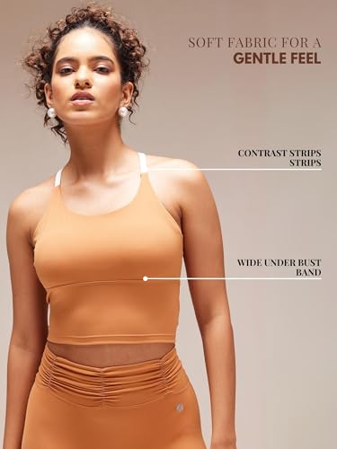 Image of CAVA Cross Back Sports Bra for Women | High Support, Soft Fabric, Wide Underbust Band, Minimal Seams | Activewear for Gym