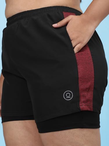 Image of CHKOKKO Gym Shorts for Women Workout Sports Running Quick Dry Fit Double Layer Inner Compression with Pockets Breathable Lightweight Wear