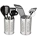 2 Piezas Bote para Cubiertos Soporte Utensilios Cocina Porta Utensilios de Cocina Escurridor de Cubiertos Organizador de Cubiertos para Encimeras Se Utiliza para Colocar Batidores, Cucharas,Tenedores