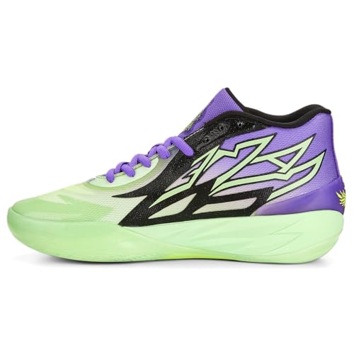 PUMA Mens Mb.02 R&M Basketball Sneakers Shoes - Green - Size 17 M3