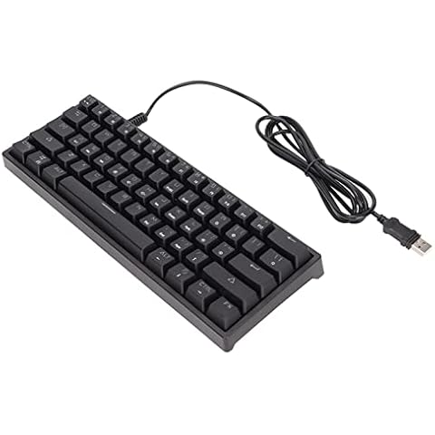 Mechanical Gaming Keyboard, RGB Backlit Mechanical Keyboard 61 Keys Cool Lighting Compact Structure for Home for Office Cover