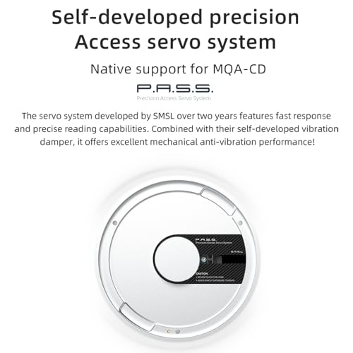 SMSL PL200T Lecteur CD sans Jitter Sorties Numériques I2S et AES